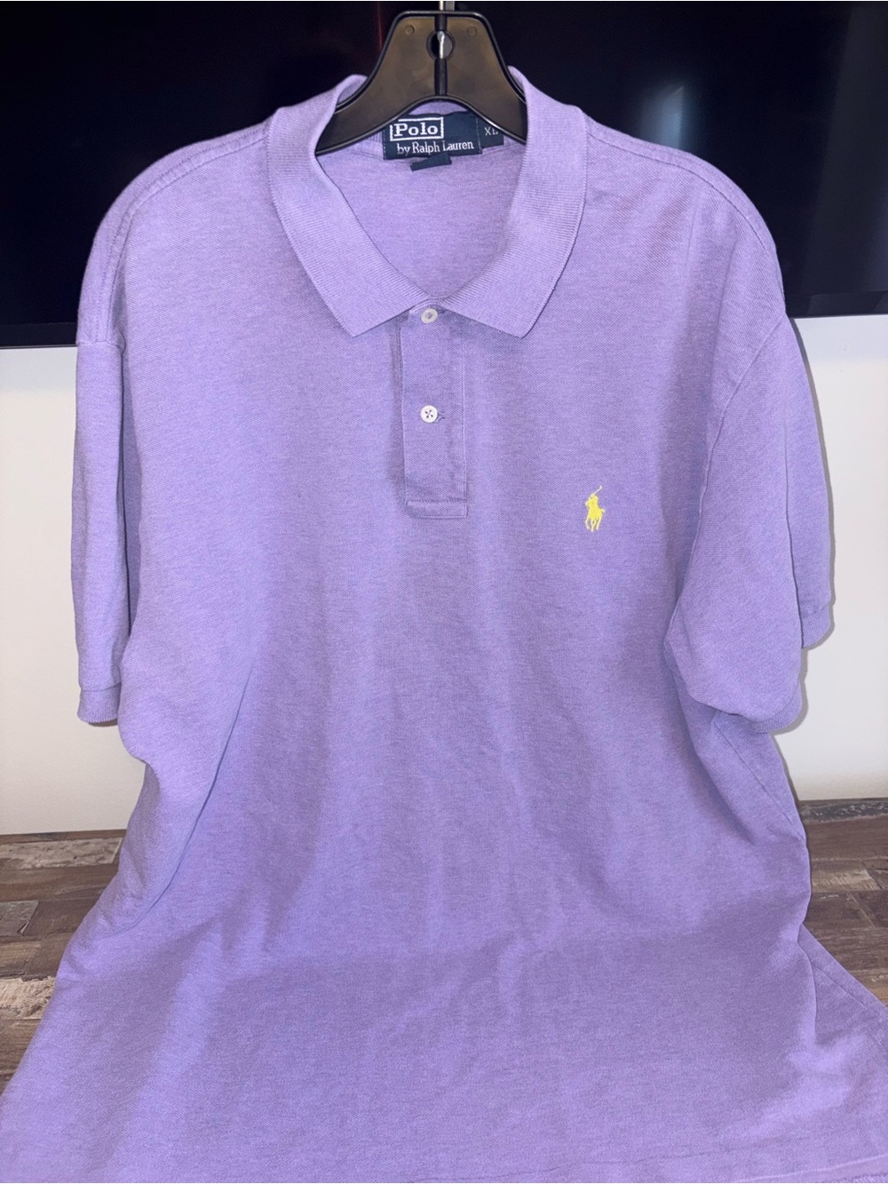 Ralph Lauren Purple Polo with Yellow Pony